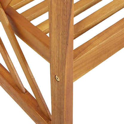 vidaXL Garden Chair | Set of 2 | Natural Wood | Solid acacia wood | Standard