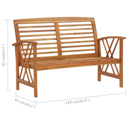 vidaXL Patio Bench | Durable | Garden Bench | Rectangular | Traditional