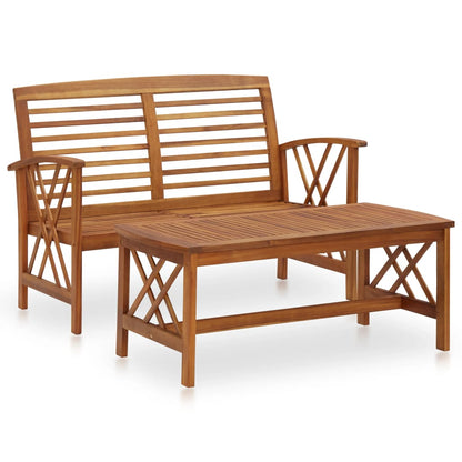 vidaXL Garden Lounge Set | Natural wood | Solid acacia wood | Medium |  Strong