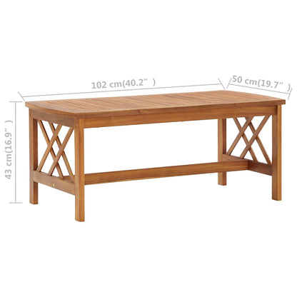 vidaXL 2 Piece Garden Lounge Set Solid Acacia Wood