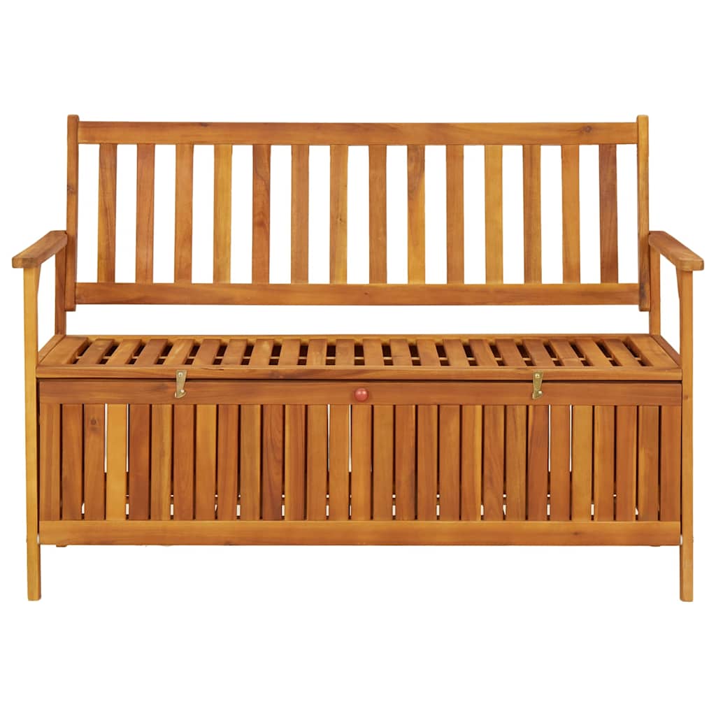 vidaXL Storage Bench | Natural wood | Solid acacia wood | Medium | Storage Bench