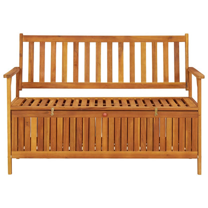 vidaXL Storage Bench | Natural wood | Solid acacia wood | Medium | Storage Bench