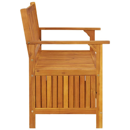 vidaXL Storage Bench | Natural wood | Solid acacia wood | Medium | Storage Bench