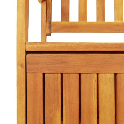 vidaXL Storage Bench | Natural wood | Solid acacia wood | Medium | Storage Bench