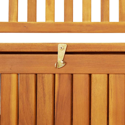 vidaXL Storage Bench | Natural wood | Solid acacia wood | Medium | Storage Bench
