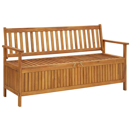 vidaXL Storage Bench | Natural wood | Solid Acacia Wood | Medium | Storage Bench