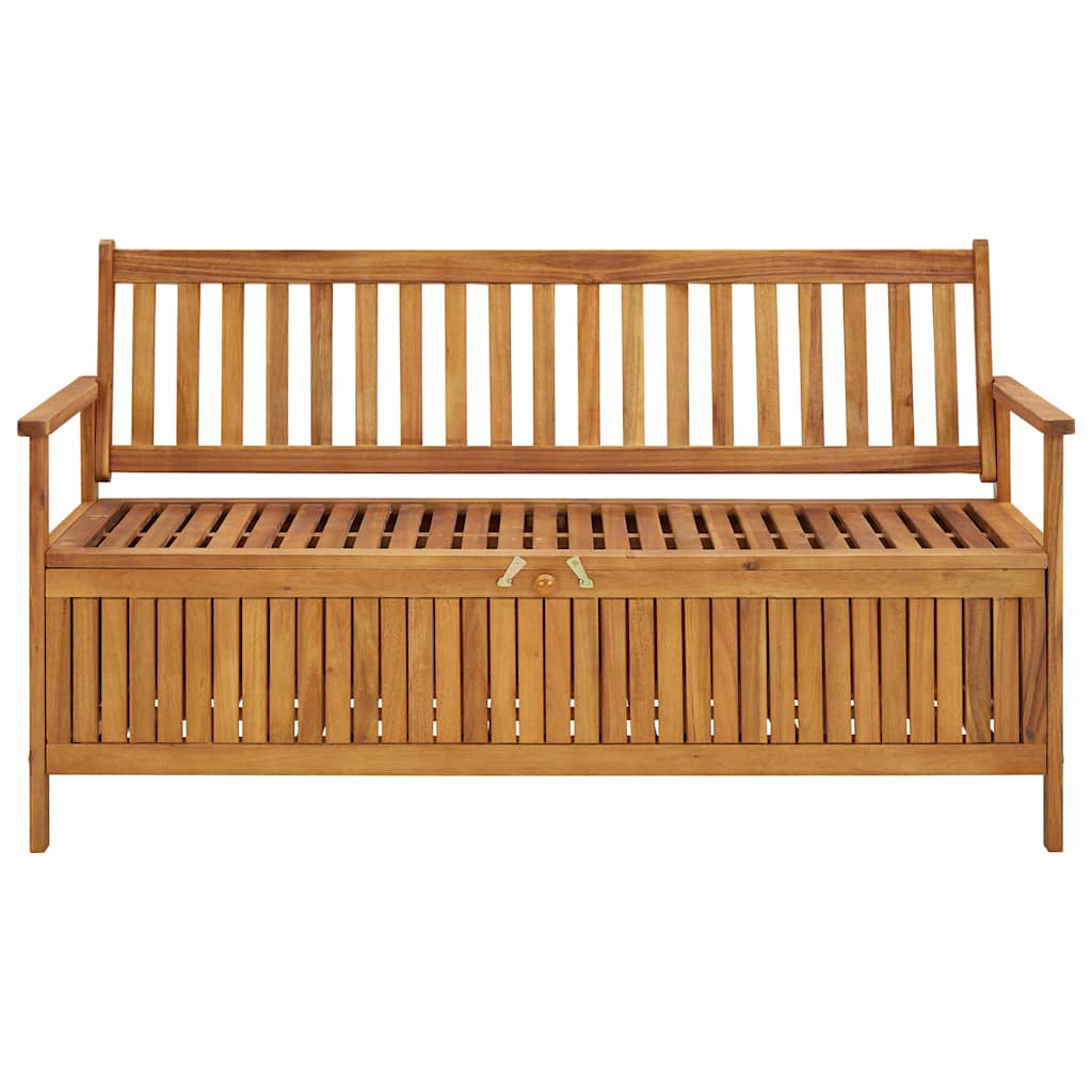 vidaXL Storage Bench | Natural wood | Solid Acacia Wood | Medium | Storage Bench