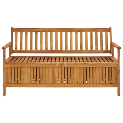 vidaXL Storage Bench | Natural wood | Solid Acacia Wood | Medium | Storage Bench