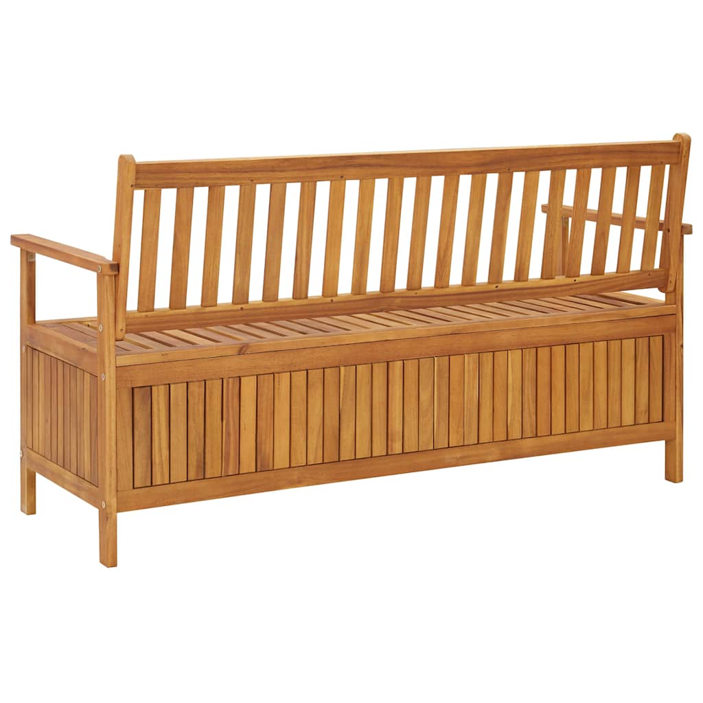 vidaXL Storage Bench | Natural wood | Solid Acacia Wood | Medium | Storage Bench