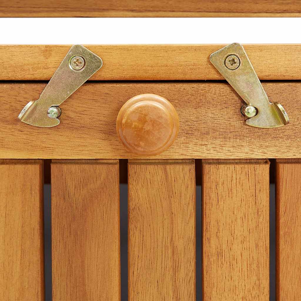 vidaXL Storage Bench | Natural wood | Solid Acacia Wood | Medium | Storage Bench