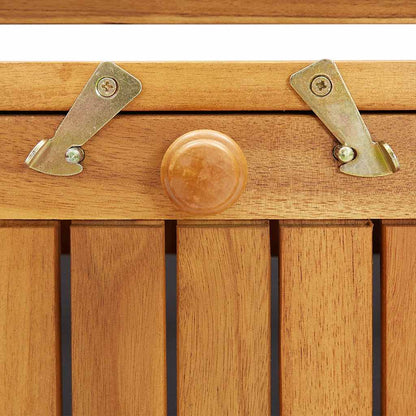 vidaXL Storage Bench | Natural wood | Solid Acacia Wood | Medium | Storage Bench