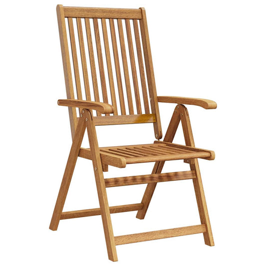 vidaXL Folding Chairs 3 pcs Solid Acacia Wood