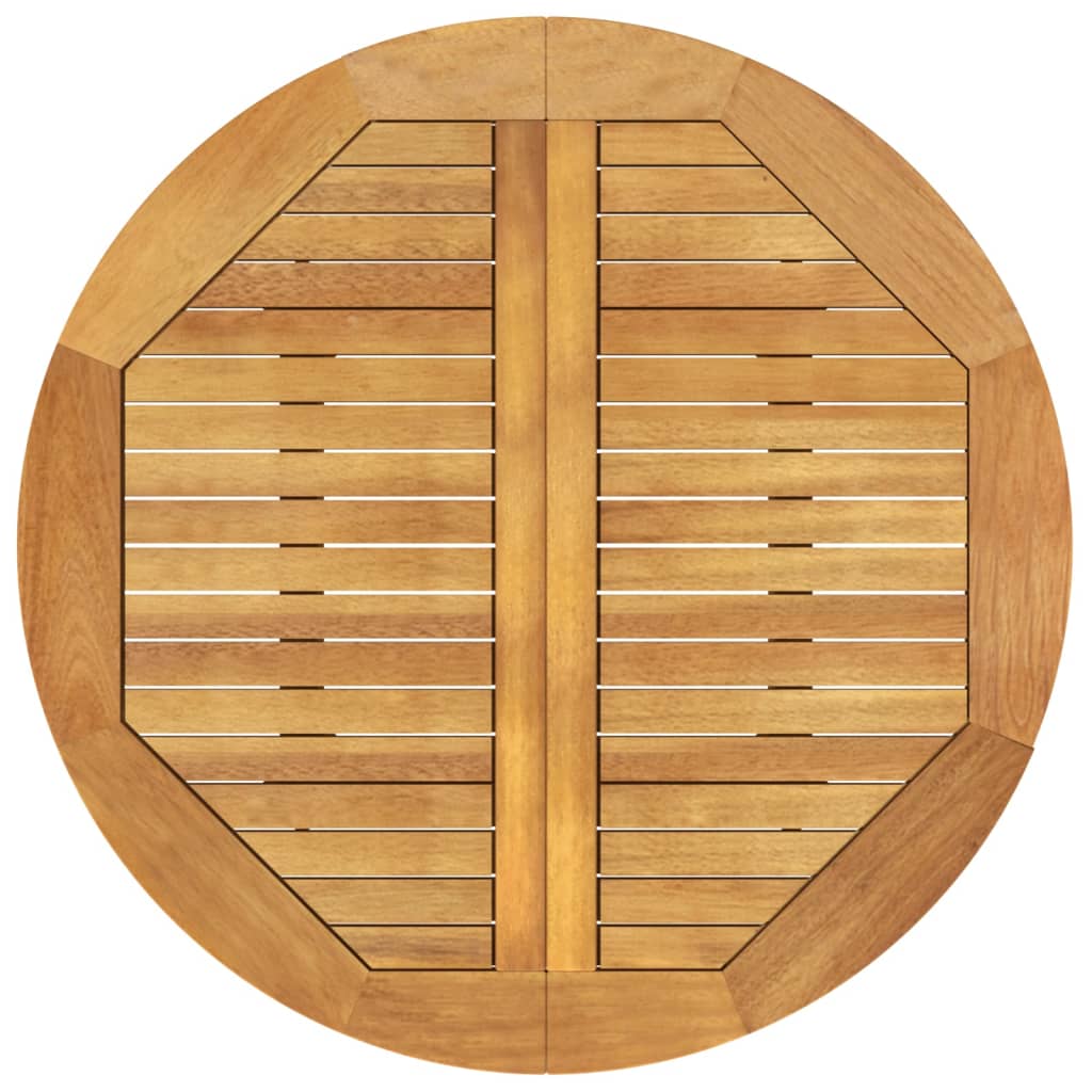vidaXL Garden Table | Natural wood | Solid Acacia wood | Medium