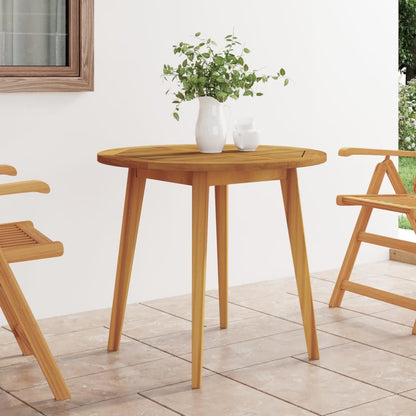 vidaXL Garden Table | Natural wood | Solid Acacia wood | Medium