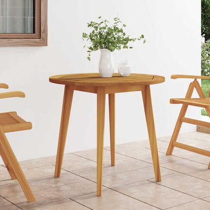 310299 vidaXL Garden Table Ø85x75 cm Solid Wood Acacia