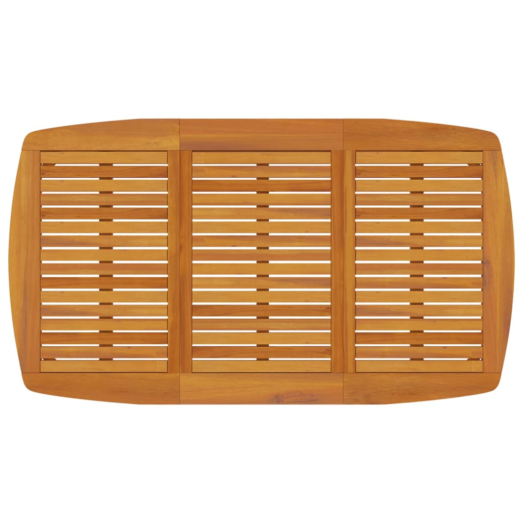 vidaXL Garden Table | Natural Wood | Solid acacia wood | Large |  Durable