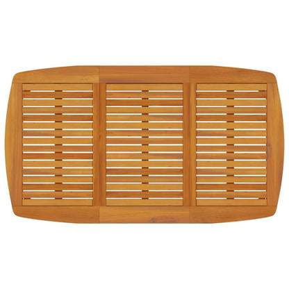 vidaXL Garden Table | Natural Wood | Solid acacia wood | Large |  Durable