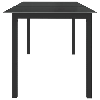 vidaXL Garden Table | Black | Aluminium | Large | Durable | Garden Table