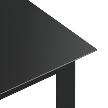 vidaXL Garden Table | Black | Aluminium | Large | Durable | Garden Table