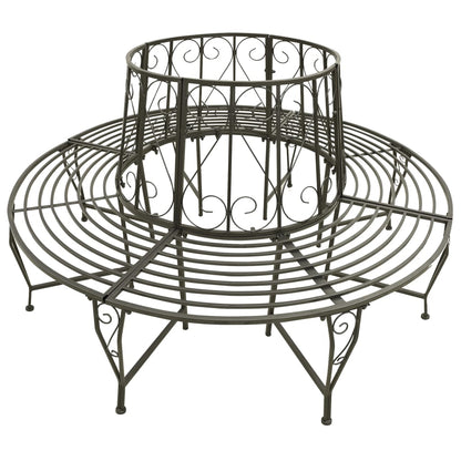 vidaXL Tree benches 1-Seater Ø 160 x 89 cm Steel