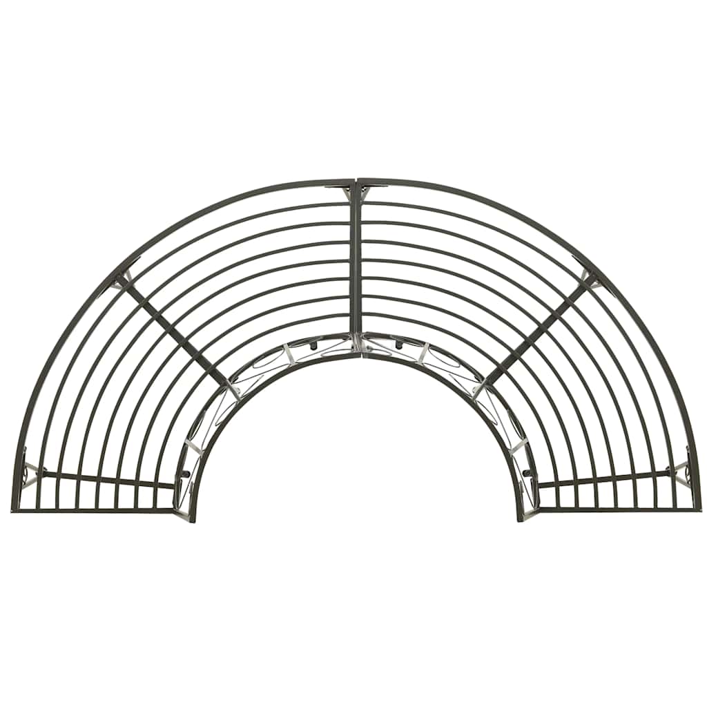 vidaXL Tree benches 1-Seater Ø 160 x 89 cm Steel