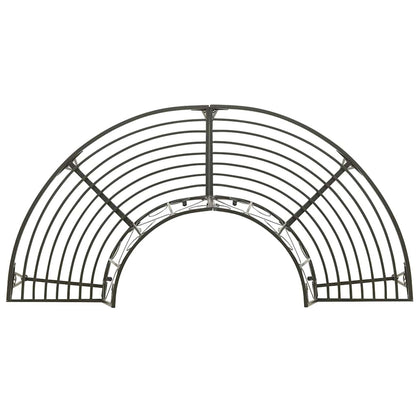 vidaXL Tree benches 1-Seater Ø 160 x 89 cm Steel