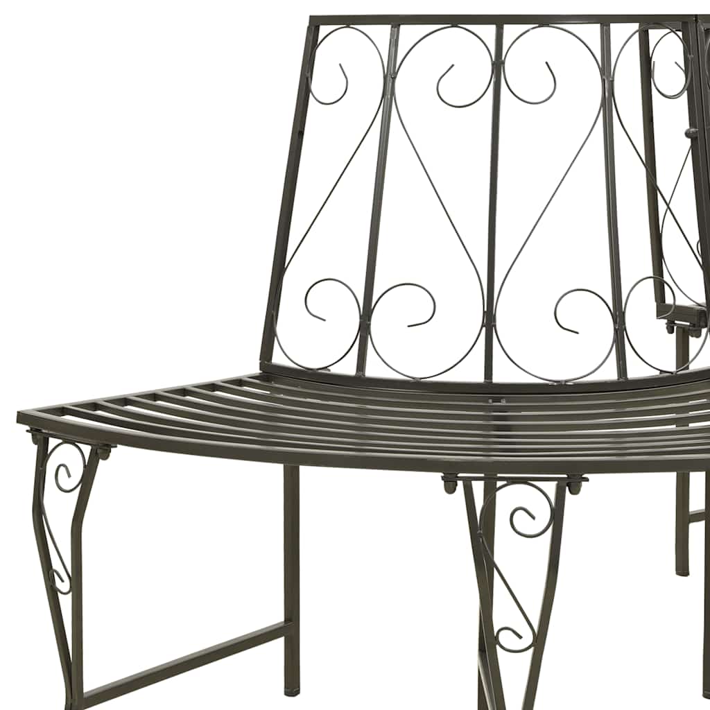 vidaXL Tree benches 1-Seater Ø 160 x 89 cm Steel