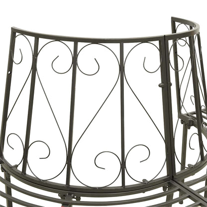 vidaXL Tree benches 1-Seater Ø 160 x 89 cm Steel