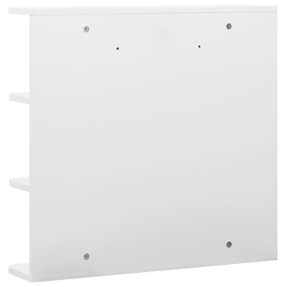 vidaXL Bathroom Mirror Cabinet White 66x17x63 cm MDF