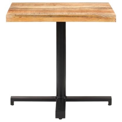 vidaXL Bistro Table Square 80x80x75 cm Rough Mango Wood