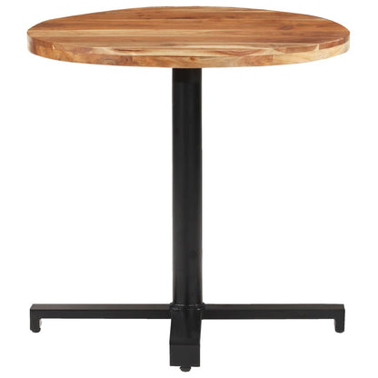 vidaXL Bistro Table Round Ø80x75 cm Solid Acacia Wood
