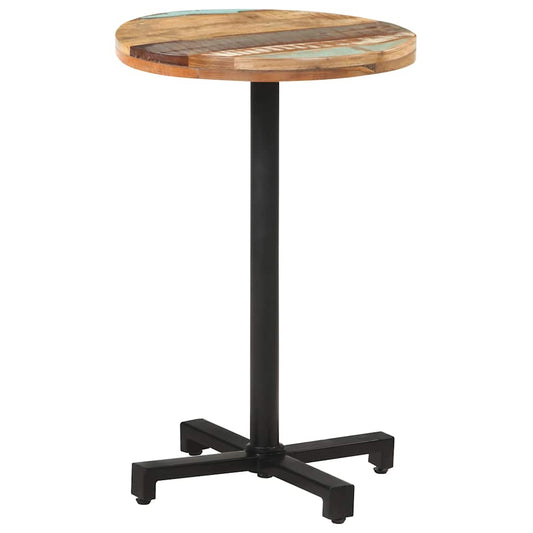 vidaXL Bistro Table Round Ø50x75 cm Solid Reclaimed Wood
