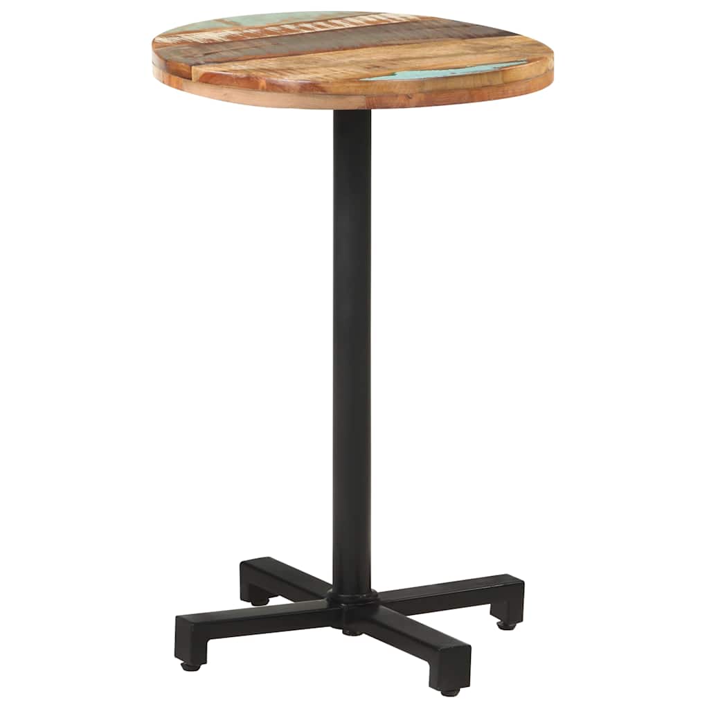 vidaXL Bistro Table Round Ø50x75 cm Solid Reclaimed Wood