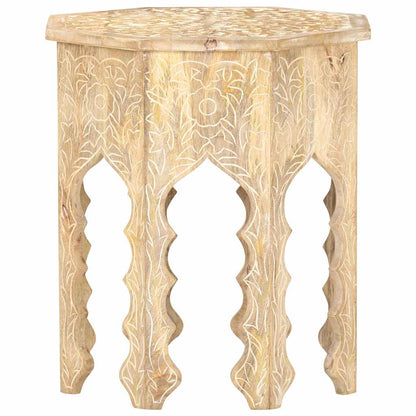 320372 vidaXL Side Table Ø48 cm Solid Mango Wood