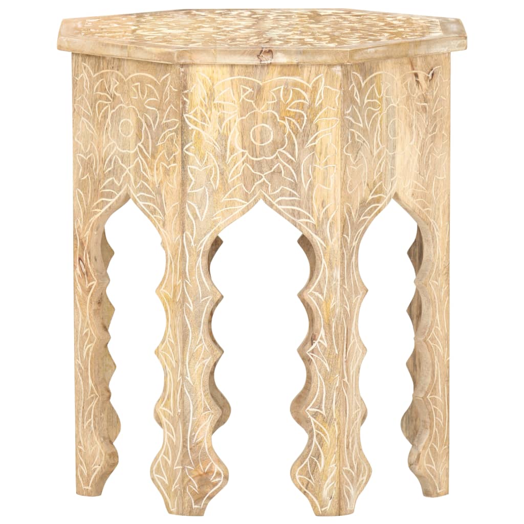 vidaXL Side Table Ø48 cm Solid Mango Wood