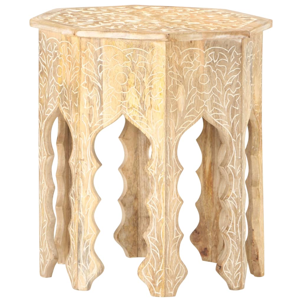 vidaXL Side Table Ø48 cm Solid Mango Wood