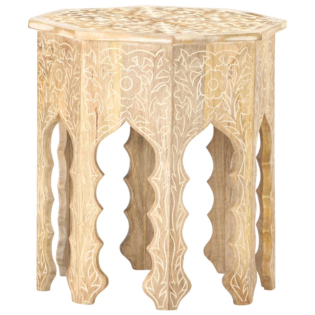 vidaXL Side Table Ø48 cm Solid Mango Wood