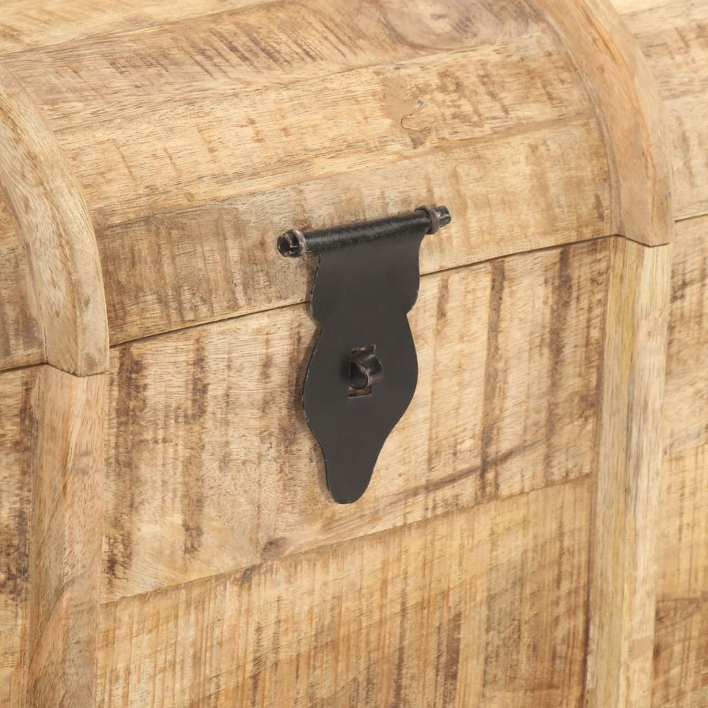 vidaXL Storage Chest | Natural wood | Solid Mango Wood | Medium | Storage Chest