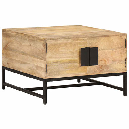 320375 vidaXL Coffee Table 67x67x45 cm Solid Mango Wood