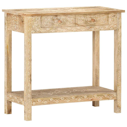 320379 vidaXL Console Table 80x35x74 cm Solid Mango Wood