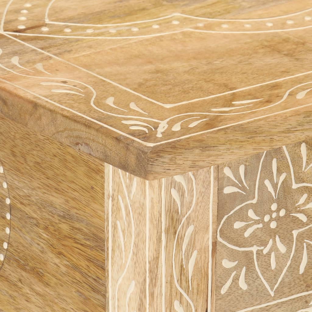 vidaXL Console Table 80x35x74 cm Solid Mango Wood