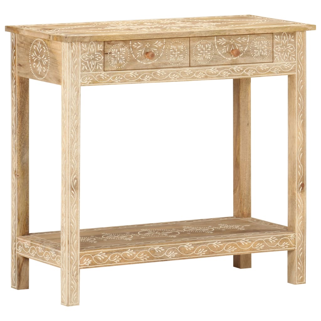 vidaXL Console Table 80x35x74 cm Solid Mango Wood