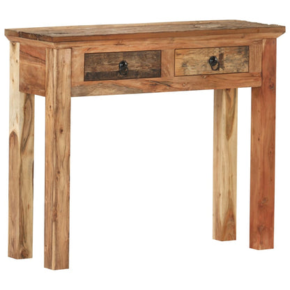vidaXL Console Table 90.5x30x75cm Solid Acacia Wood and Reclaimed Wood