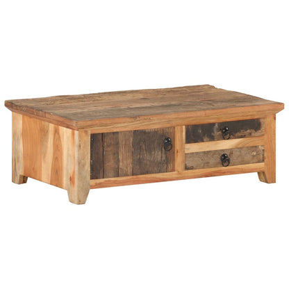 vidaXL Coffee Table 90x50x31 cm Solid Reclaimed Wood