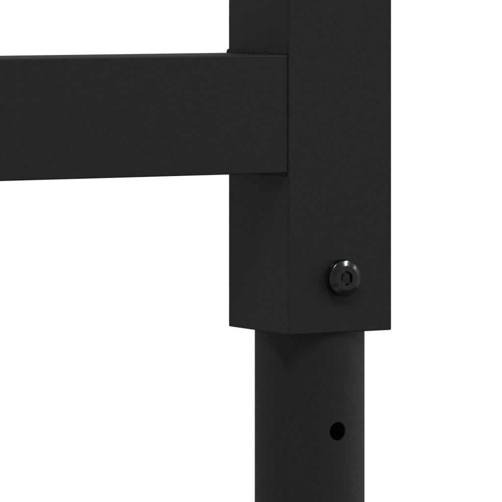vidaXL Adjustable Work Bench Frames 2 pcs Metal 55x(69-95.5) cm Black