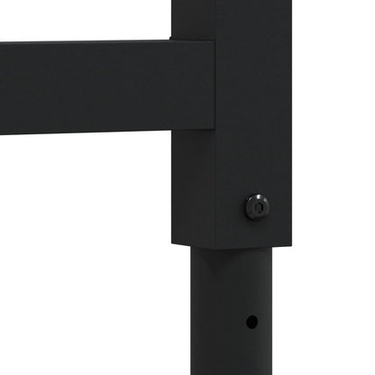 vidaXL Adjustable Work Bench Frames 2 pcs Metal 55x(69-95.5) cm Black