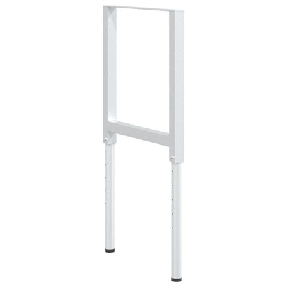 vidaXL Adjustable Work Bench Frames 2 pcs Metal 55x(69-95.5) cm Grey