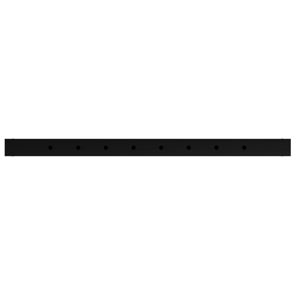vidaXL Adjustable Work Bench Frames 2 pcs Metal 85x(69-95.5) cm Black