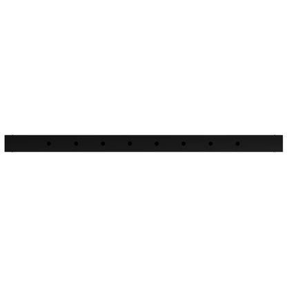 vidaXL Adjustable Work Bench Frames 2 pcs Metal 85x(69-95.5) cm Black