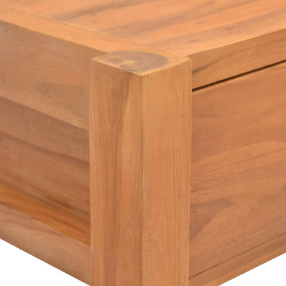 vidaXL Desk with 2 Drawers 100x40x75 cm Teak Wood